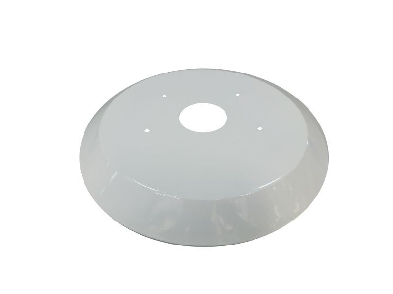 Prato Alumínio para Luminária Industrial 22" Branco