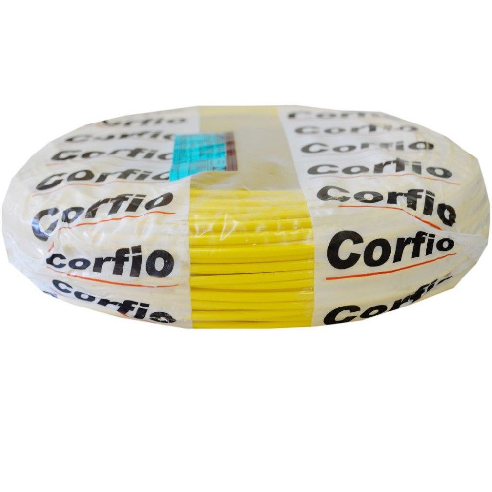 Cabo Cobre Isolado PVC 70G 750V 1x 1,00 mm² Flexível Amarelo NBR 247-3 Classe 5