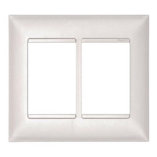 Placa PVC para 6 Módulos 4x4 Perola Linha Pial PLUS Mais