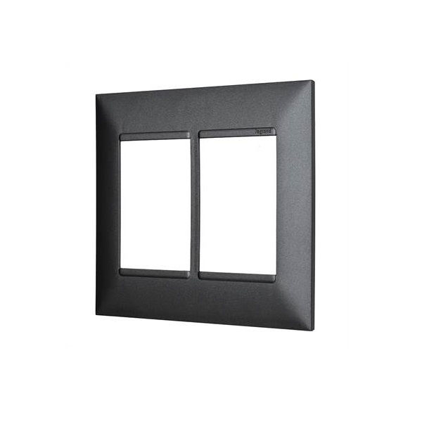 Placa PVC para 6 Módulos 4x4 Onix Linha Pial PLUS Mais