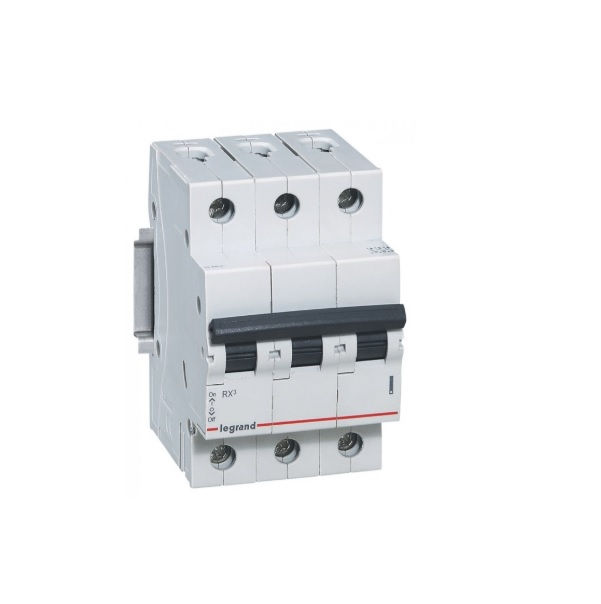 Disjuntor Termomagnético Fixo Tripolar RX3 C 63A 5 KA/3 KA 220/380VCA DIN