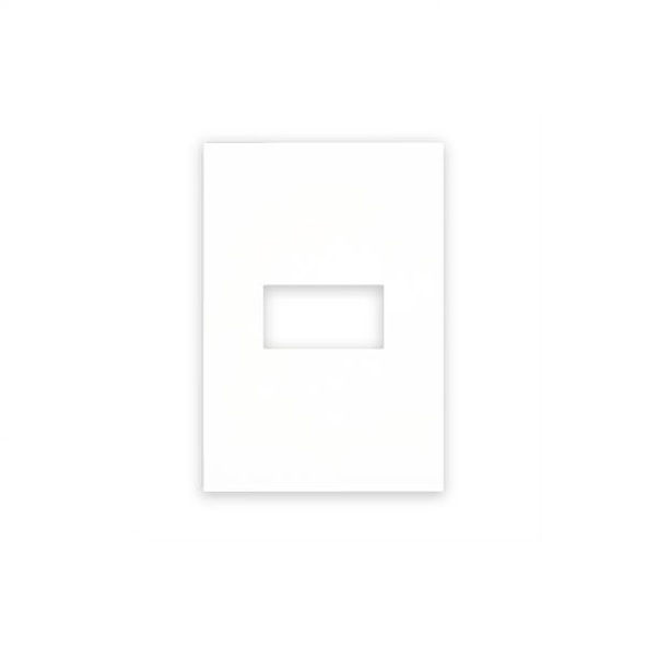 Placa Sobrepor 1 Módulo 4x2 Branca PVC Arteor