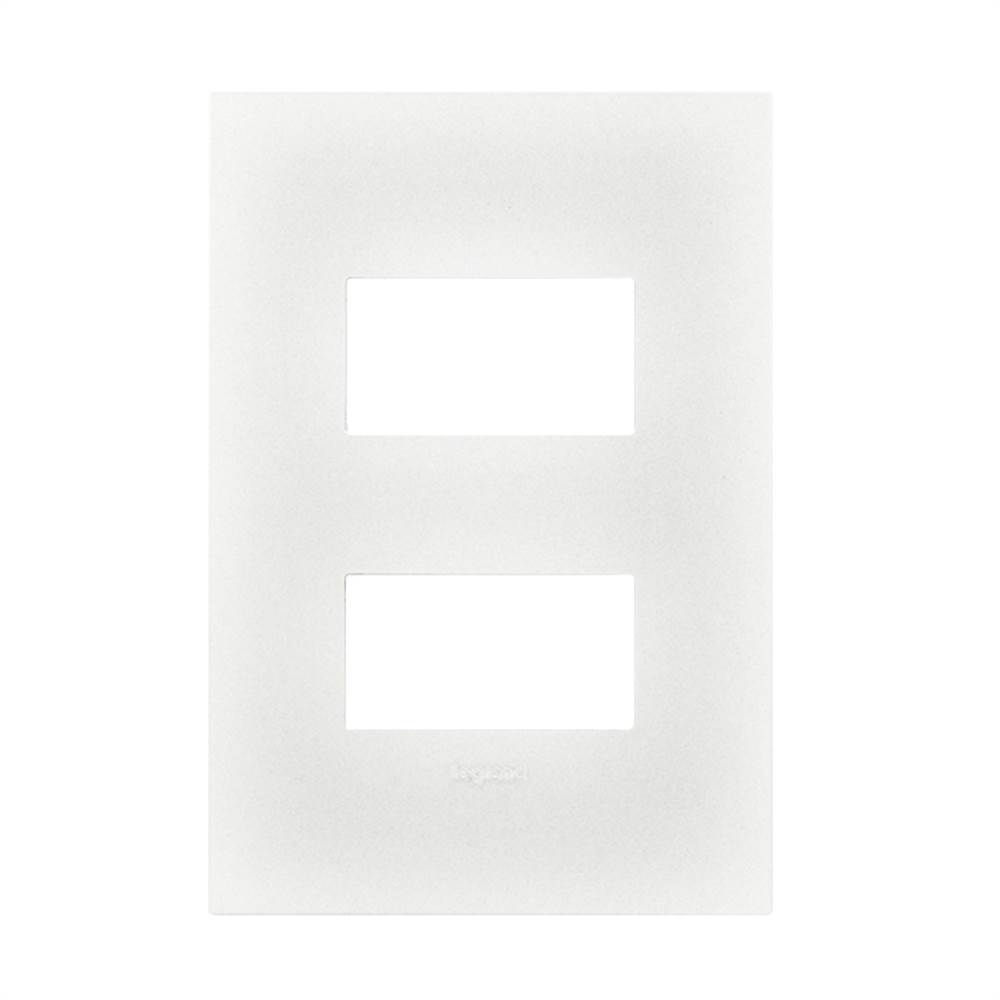 Placa Sobrepor 2 Módulos Dist 4x2 Branca PVC Arteor