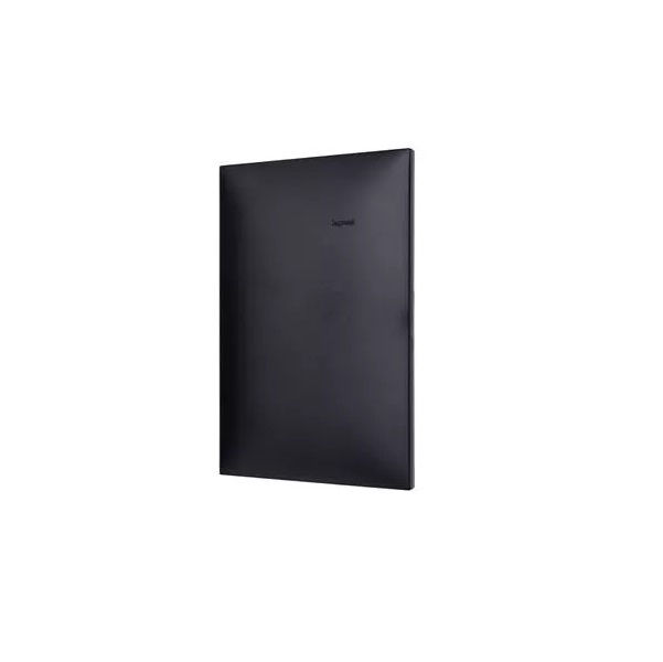 Placa PVC Cega 4x2 Preta Linha Pial PLUS Mais