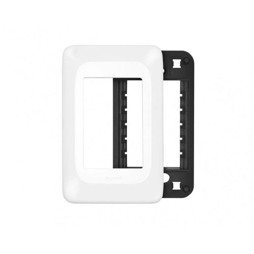 Placa PVC para 3 Módulos 4x2 Branca POP com Suporte