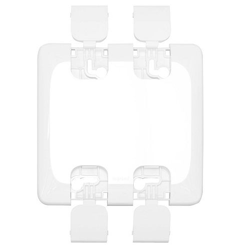 Placa PVC Cega 4x4 Branca POP com Suporte