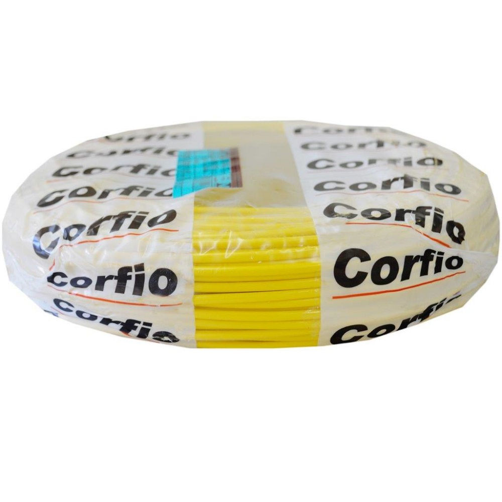 Cabo Cobre Isolado PVC 70G 750V 1x 2,50 mm² ATOX FLEX Amarelo NBR 13248 Classe 5