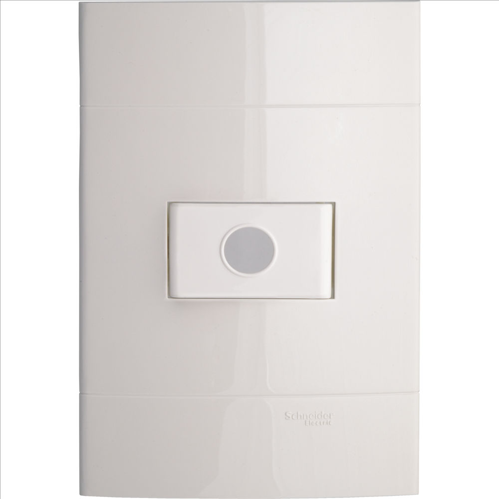 Placa PVC Cega + 1 Furo 4x2 Branca Decor