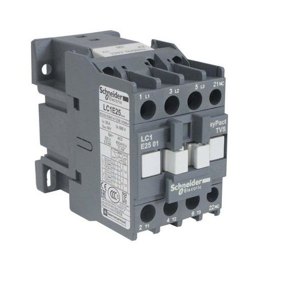 Contator Principal Tripolar 25A 1NF 24VCA 50/60 Hz LC1E25 Tesys-e Conexão para Parafuso