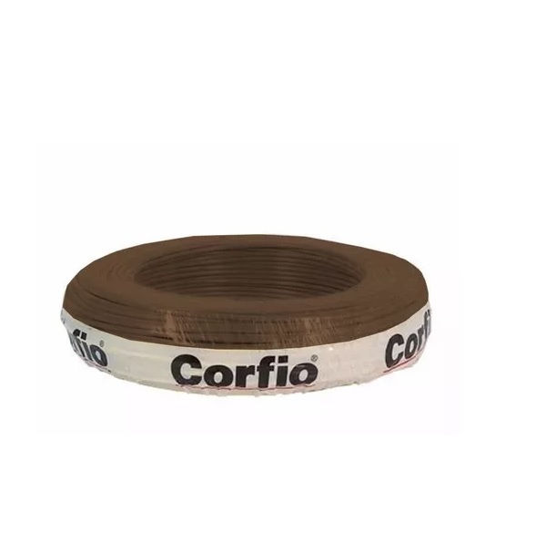 Cabo Cobre Isolado PVC 70G 750V 1x 1,00 mm² Flexível Marrom NBR 247-3 Classe 5