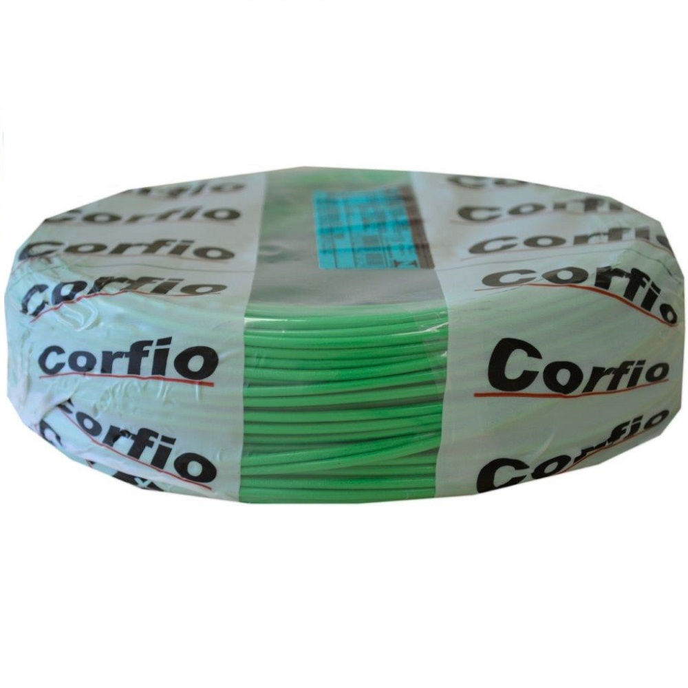Cabo Cobre Isolado PVC 70G 750V 1x 0,50 mm² Flexível Verde NBR 247-3 Classe 5