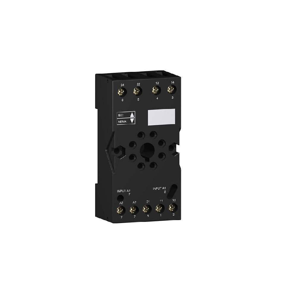 Base Octal para Relé Universal para Trilho DIM/Parafuso para Painel RUMC2 2NA+2NF 250VCA