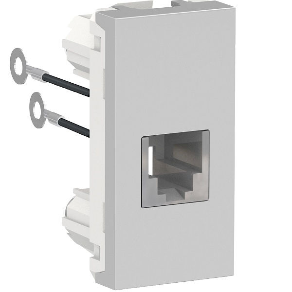 Módulo Tomada Telefone RJ11 2 Fios PVC Alumínio Metalizado Orion Schneider Electric