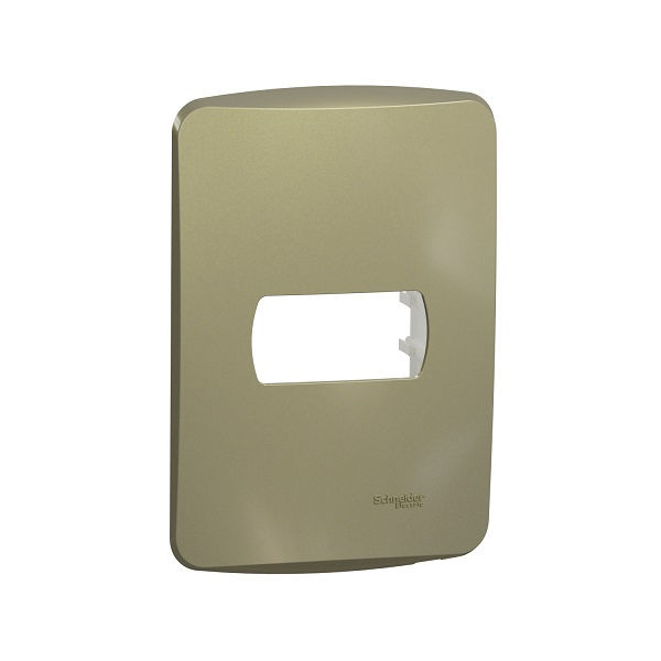 Placa PVC para 1 Módulo 4x2 Dourada Linha Miluz