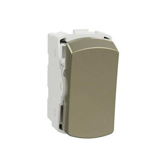 Módulo Módulo Interruptor Intermediário 10A/250VCA PVC Dourado Linha Miluz