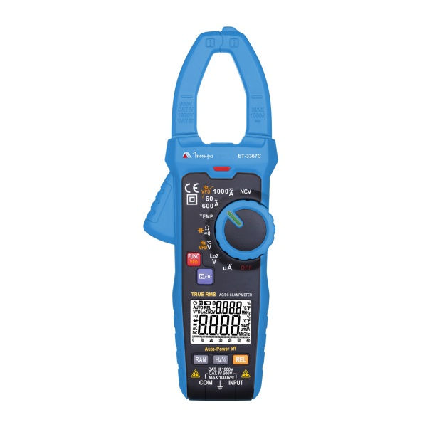 Alicate Medidor Amperímetro Digital 600A Categoria IV 600V/CAT III 1000V 240x83x40 mm True RMS