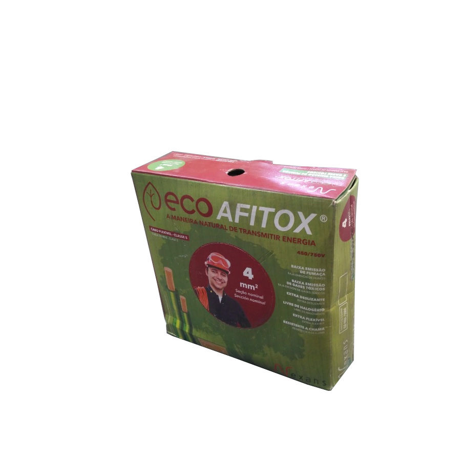 Cabo Cobre Isolado 70G 750V 1x 4,00 mm² ATOX FLEX Cinza NBR 13248 Classe 5