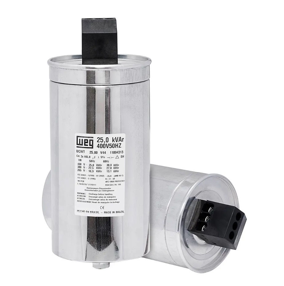 Capacitor Correção Fator de Potência 10,0 KVAR 220VCA Trifásico Tipo Célula sem Caixa 60 Hz