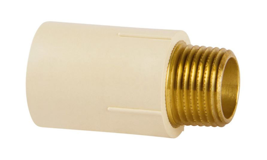 Conector Super CPVC Transição Soldável 22 mmX1/2" Ultratemp Flowguard Água Quente