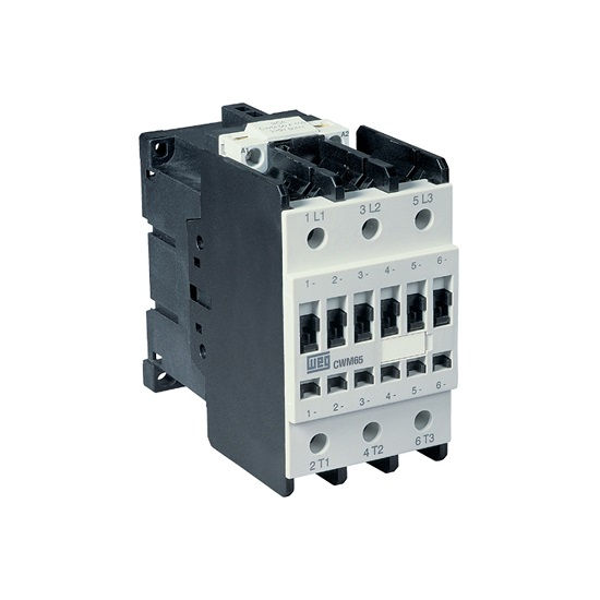 Contator Principal Tripolar Segurança 65A 1NA+1NF 24VCC CWBS65 Conexão para Parafuso