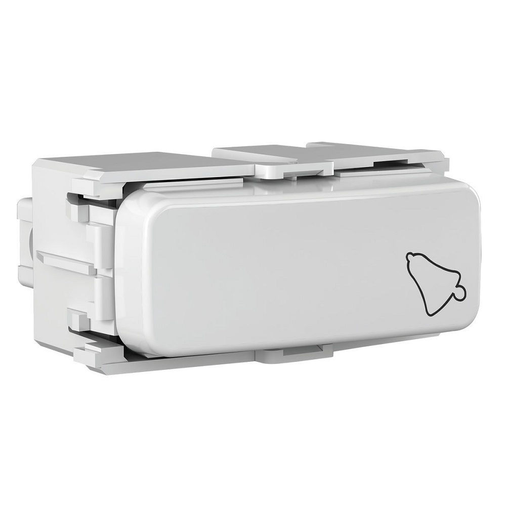 Módulo Módulo Pulsador Campainha 10A/250VCA PVC Branco Linha Compose