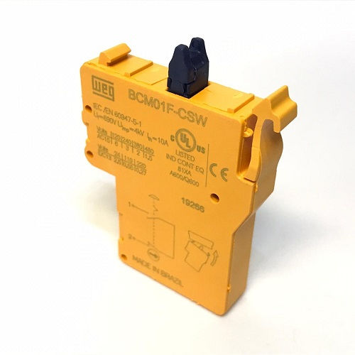 Elemento Contato 1NF para Botão CSW Conexão para Parafuso com Monitoramento