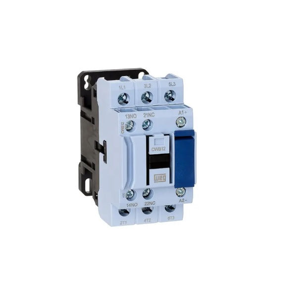 Contator Principal Tripolar 12A 1NA+1NF 24VCC 50/60 Hz CWB12 Conexão para Parafuso