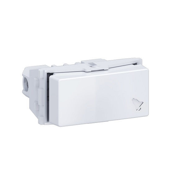 Módulo Módulo Pulsador Campainha 10A/250VCA PVC Branco Linha Equille para Tampa Wetzel