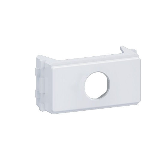 Módulo Módulo Passagem de Fio 1 Furo PVC Branco Linha Equille para Tampa Wetzel (Embalagem com 2 Pecas)