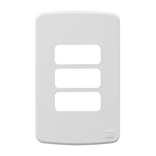 Placa PVC para 3 Módulos 4x2 Branca Linha Compose