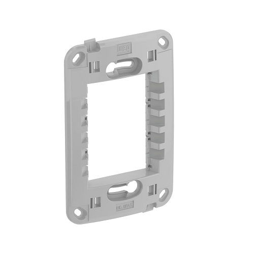 Suporte 3 Módulos para Placa PVC 4x2 Cinza Linha Compose