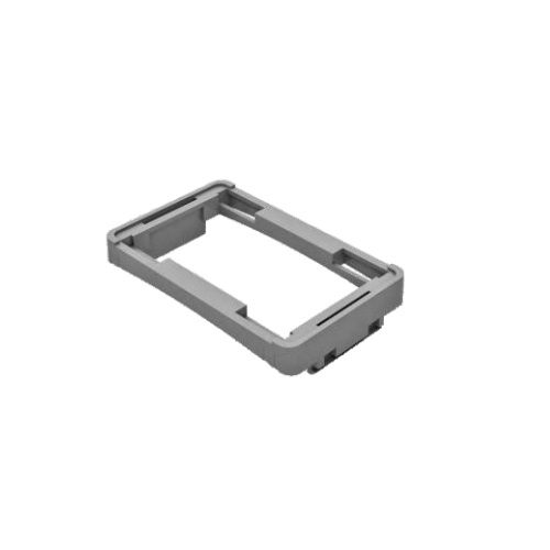 Suporte Baixo Porta Equipamento ABS 23x117x73 mm para Canaleta Dutotec Branco Standard
