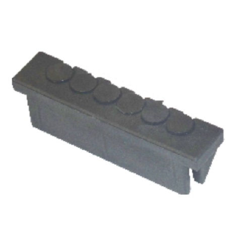 Caixa Piso Dupla Preta para Eletroduto com Tampa Lisa Sobrepor