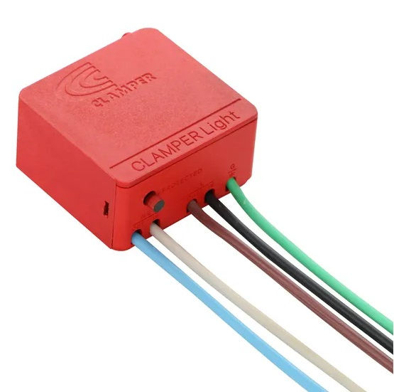 Dispositivo DPS Unipolar 5 KA/12 KA 127/220VCA Proteção Contra Surto 10A Classe II para Luminária