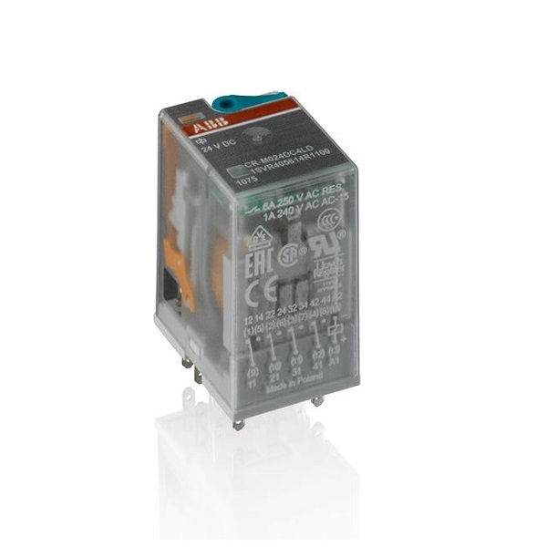 Relé Interface 1SVR 6A 125VCC 4 Contatos Reversíveis com LED sem Base Plugável