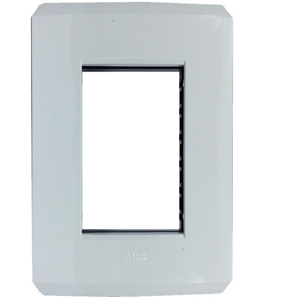 Placa PVC para 3 Módulos 4x2 Branca Linha Step