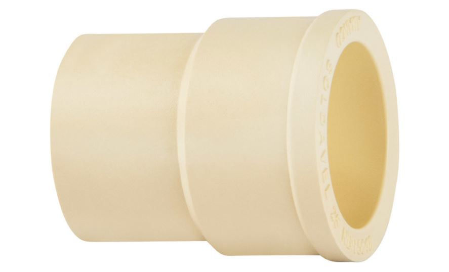 Luva Super CPVC Transição Soldável 22x25 mm Ultratemp Flowguard Água Quente