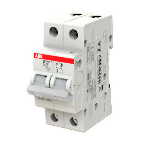 Disjuntor Termomagnético Fixo Bipolar SJ202T C 16A 5 KA/3 KA 220/380VCA DIN