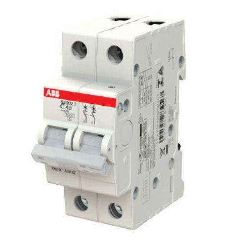 Disjuntor Termomagnético Fixo Bipolar SJ202T C 50A 5 KA/3 KA 220/380VCA DIN