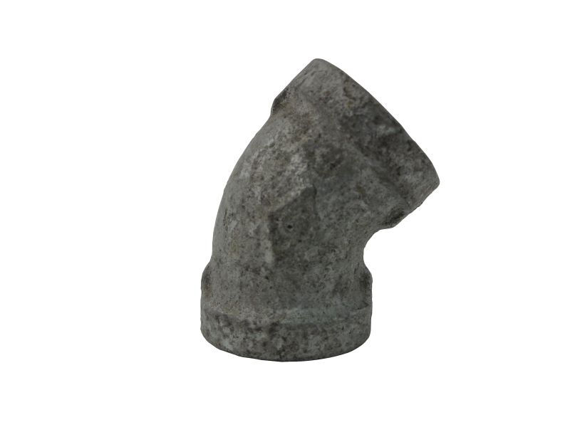 Cotovelo Galvanizado a Fogo 45G 1/2" BSP