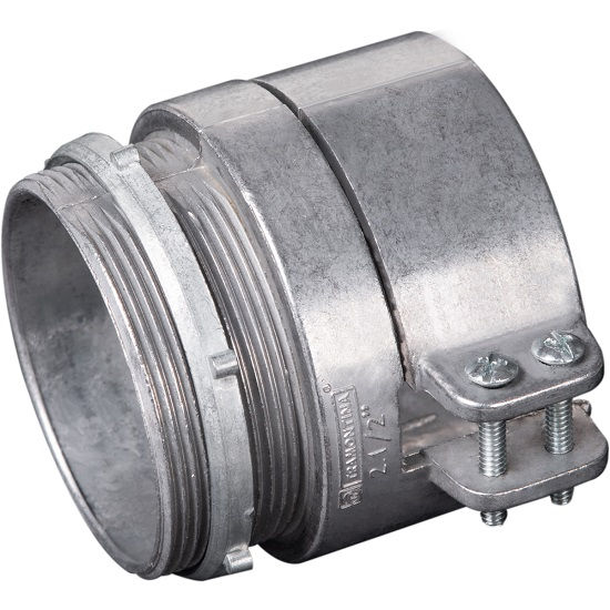 Conector BOX Reto Alumínio 2.1/2" com Rosca BSP sem Vedação