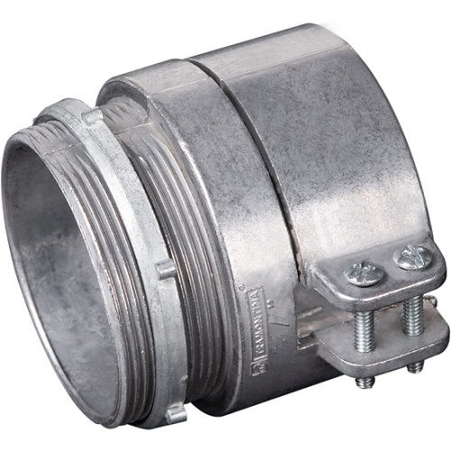 Conector BOX Reto Alumínio 4" com Rosca BSP sem Vedação