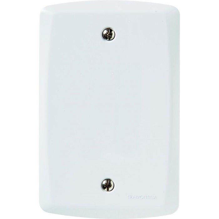 Placa PVC Cega 4x2 Branca Linha LUX2