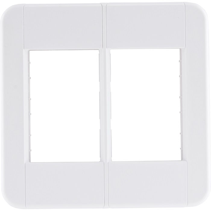 Placa PVC para 6 Módulos 4x4 Branca Tablet com Suporte