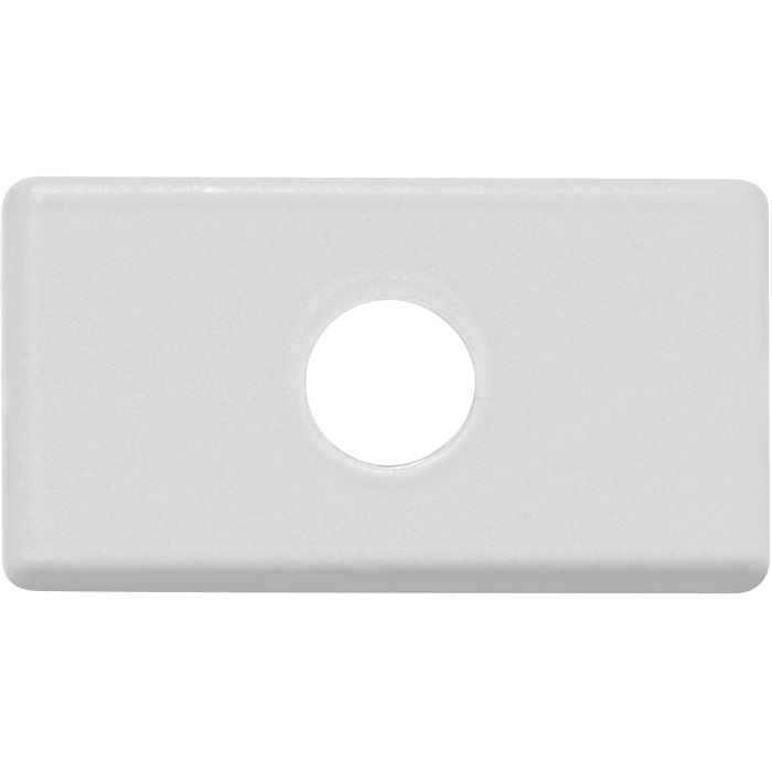 Módulo Módulo Passagem de Fio 1 Furo PVC Branco Linhas: GIZ/LIZ/LUX2 /Tablet/Lizflex/Plastibox/Conduletes