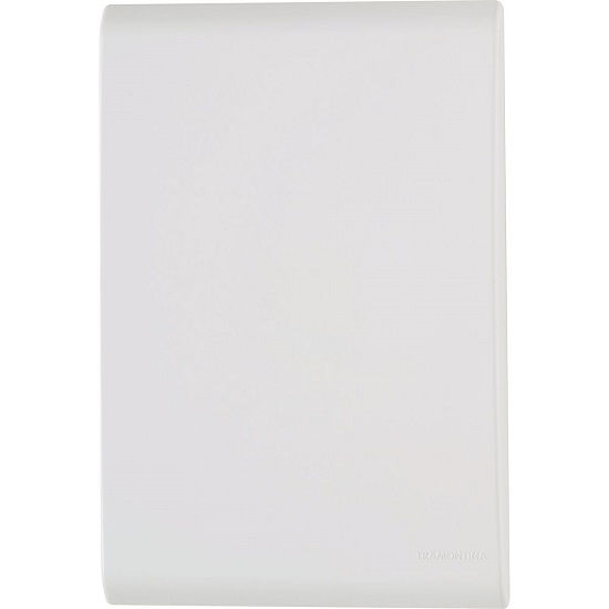 Placa PVC Cega 4x2 Branca Linha LIZ com Suporte (Venda Embalagem com 120 Pecas)