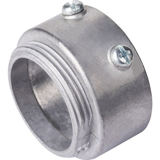 Conector Adaptador Alumínio para Condulete Múltiplo 1.1/2" com Rosca BSP Cinza