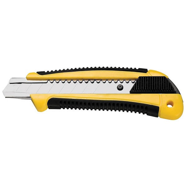 Estilete Profissional Master Lâmina 18 mm Emborrachado com Trava