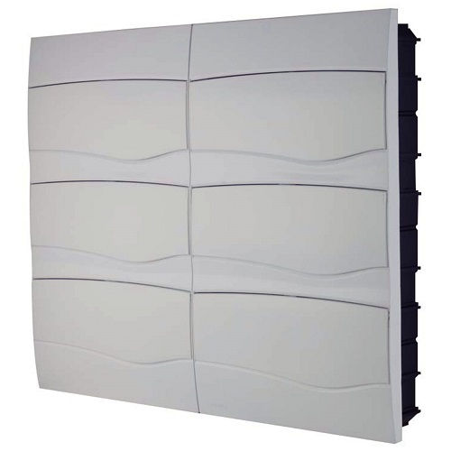 Quadro de Distribuição Quadro de Distribuição PVC Embutir 72/42 Disjuntores DIN/ul sem Barramento sem Geral Branco com Porta