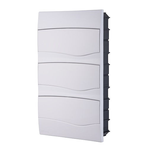 Quadro de Distribuição Quadro de Distribuição PVC Embutir 36/24 Disjuntores DIN/ul sem Barramento sem Geral Branco com Porta